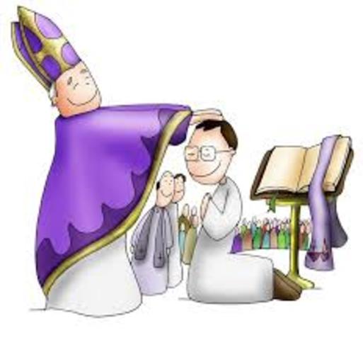 Ordenación como sacerdote.