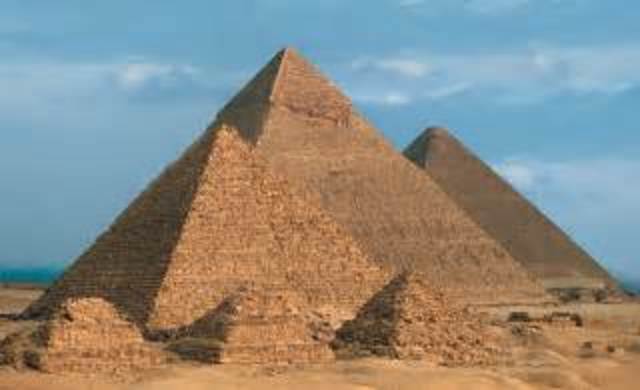 Pyramids are built in Egypt