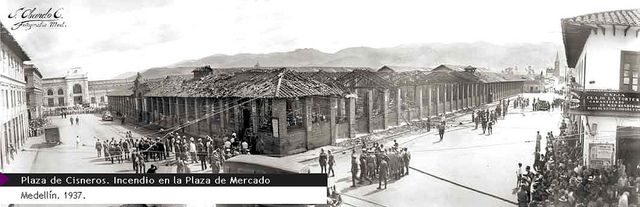 Incendio en la plaza cisneros