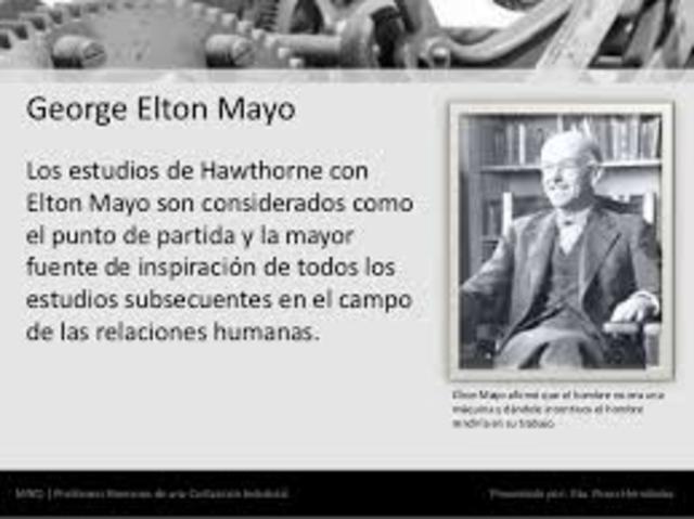 Teoria Administratica Humanista, Autor George Elton Mayo