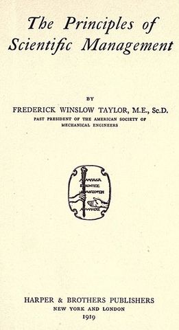Frederick Winslow Taylor. Los Principios de Gestión Científica