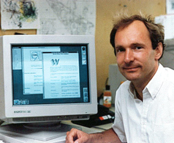Tim Berners-Lee escribe la primera página web