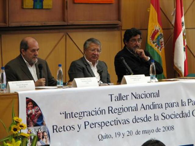 Se pone en marcha el Proyecto "Acción con la Sociedad Civil para la Integración Regional Andina" (SOCICAN), con un Fondo Concursable dirigida a diversos actores de la sociedad civil.