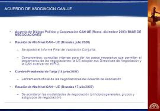 Países de la Comunidad Andina completan proceso de ratificación de Acuerdo de Diálogo Político y Cooperación CAN-UE.