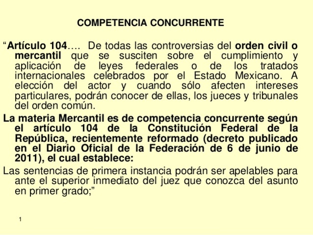 La competencia concurrente