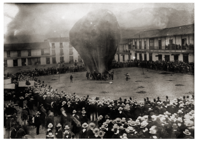 primer vuelo en globo aereo