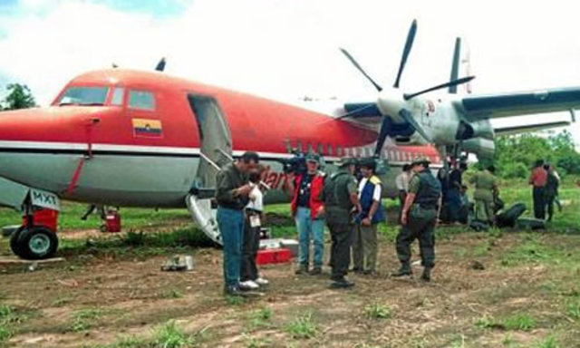 Avión secuestrado por el ELN
