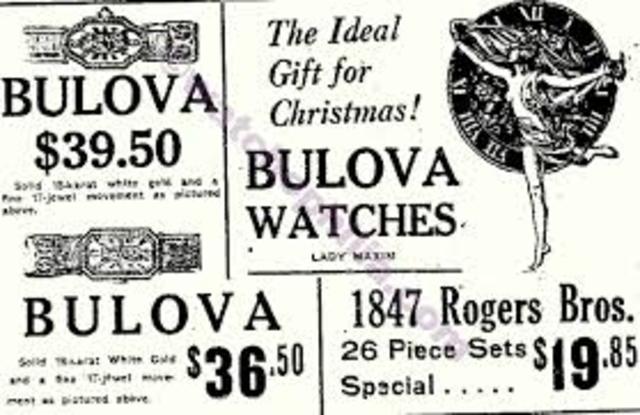 Primer anuncio por televisión