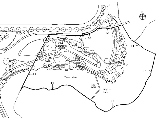 the wooden weir was built