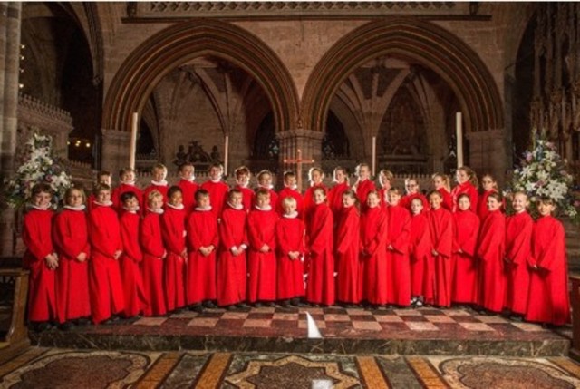 ... so boarded at Exeter Cathedral School ...