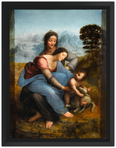 Obra "Santa Ana con la Virgen y el Nino"