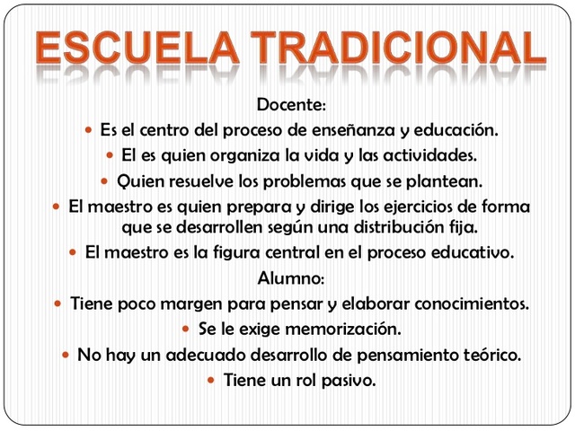 Rol del docente activo,  y estudiante pasivo