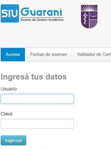 manejo on line de registros de alumnos