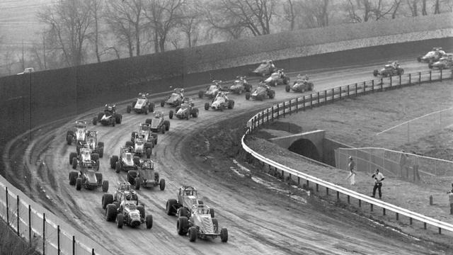 Mario Andretti begins driving at the Nazareth Speedway