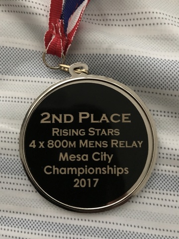 I got my first sports medal.