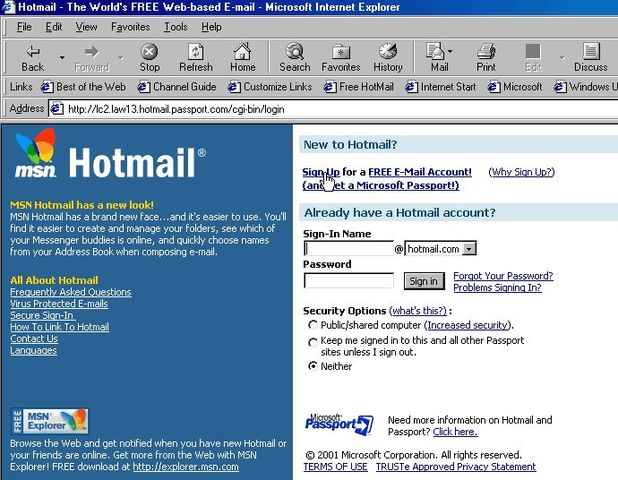 mi primer correo electrónico!