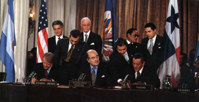 Firma de Los Tratados Torrijos- Carter.