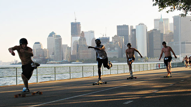 Skateboarding in NYC