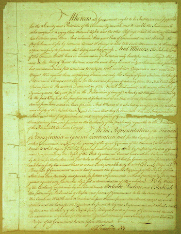 pennsylvania's constitution