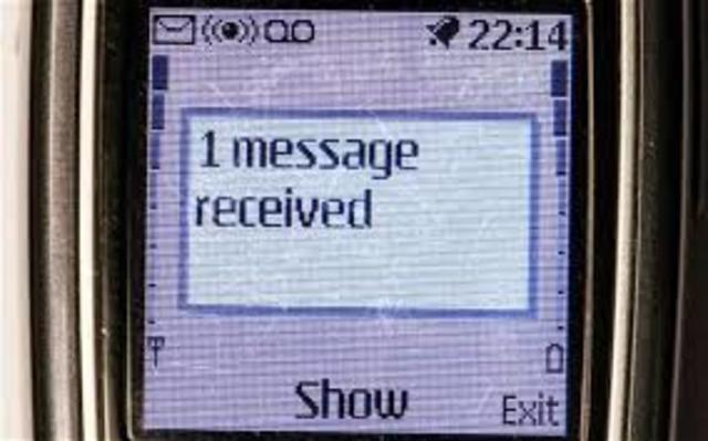 Text messaging is developed