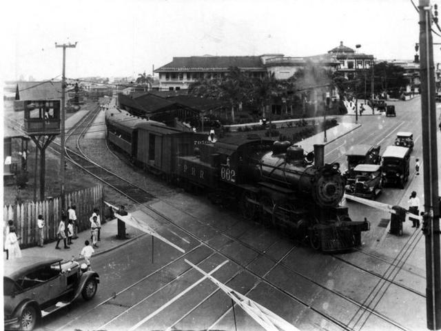Construcción del ferrocarril en Panamá