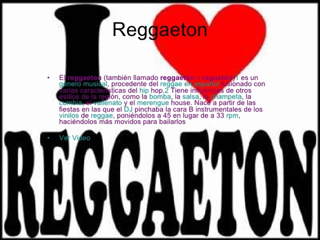 el reggaeton