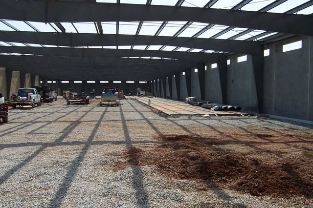 Concrete pouring continues