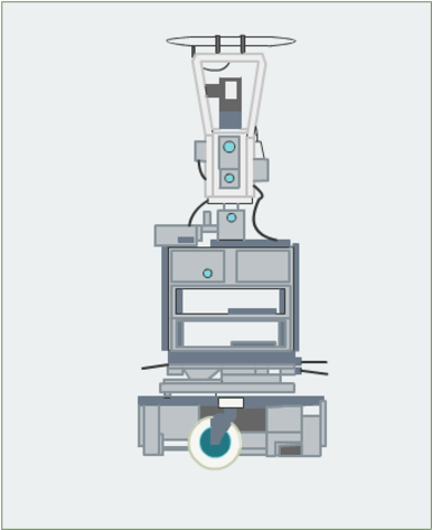 Robot multi-sensorial "Shakey"