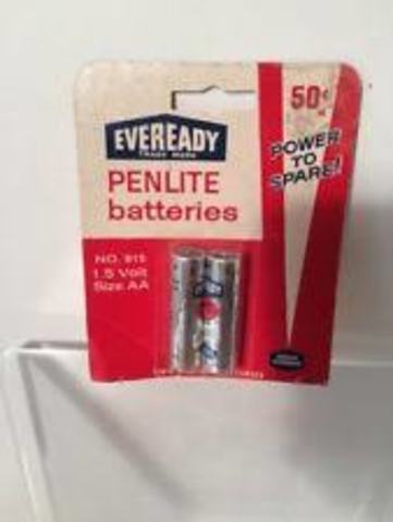 Eveready "AA" size batteries