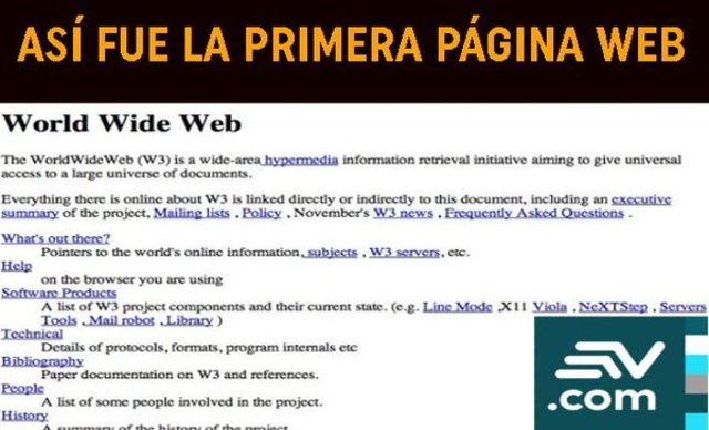 Primer sitio web