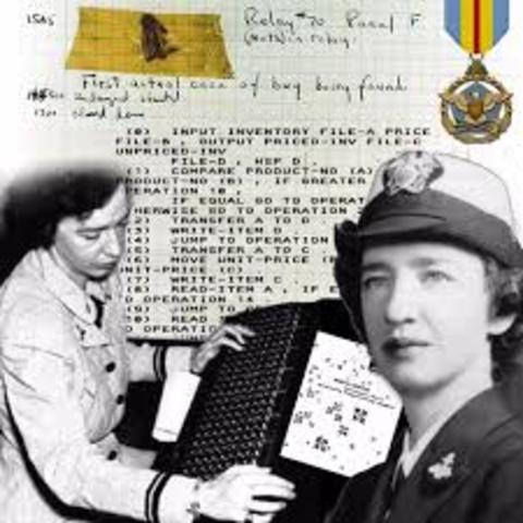 Grace Hopper develops the first computer language