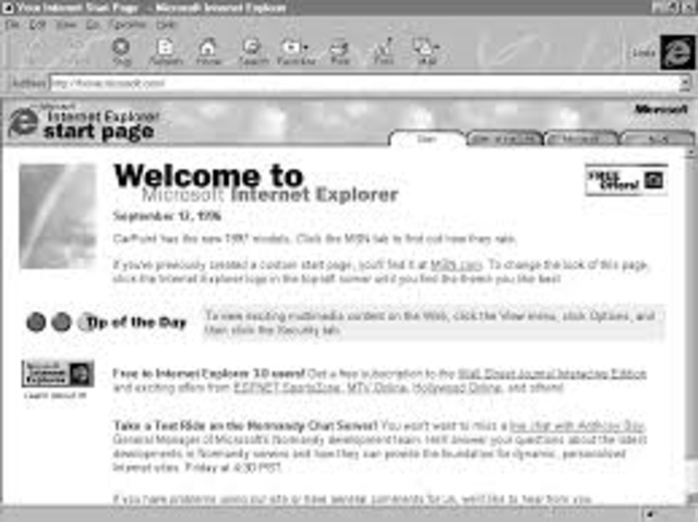 Internet Explorer 3.0