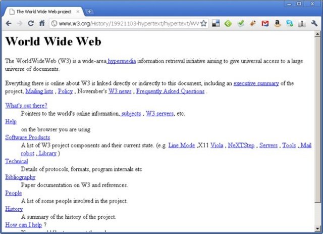 CERN's World Wide Web project