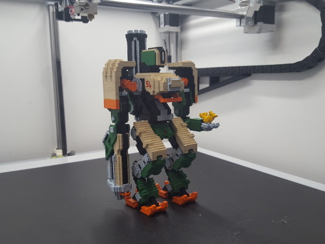 muñecos en fichas de lego en 3d