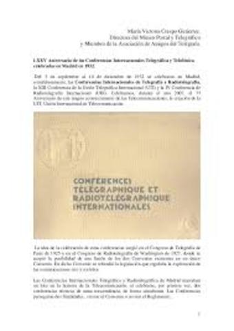 La Unión Telegráfica Internacional y la Unión Radiotelegráfica