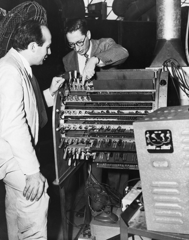 Two University of Pennsylvania professors, John Mauchly and J. Presper Eckert