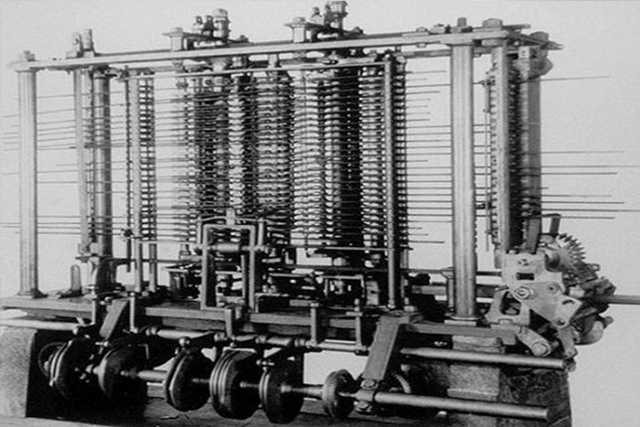 1842, Maquina Analitica programable para cualquier calculo, tarjeta perforada - Charles Babbage