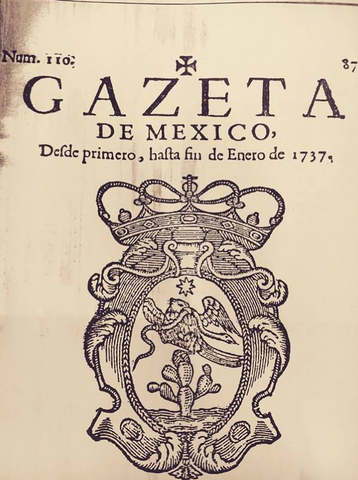 Se publica la segunda Gaceta de México.