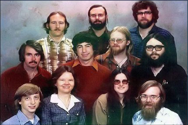 1975, Creación de Microsoft, Fundado el 4 de abril por Bill Gates y Paul Allen