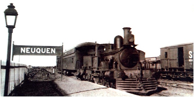 Llegada del Ferrocarril a Neuquen
