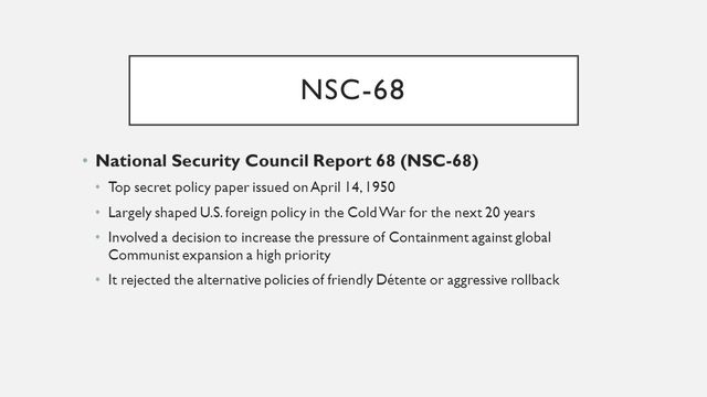 A national report security council report