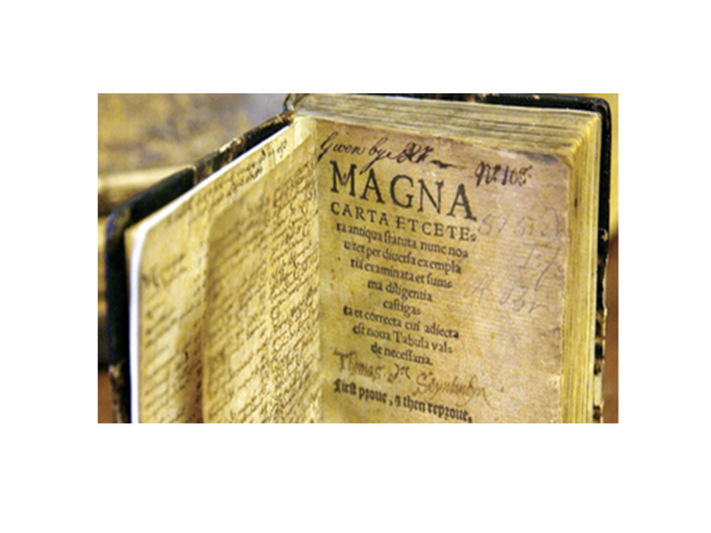 Carta Magna. Inglaterra. 1215