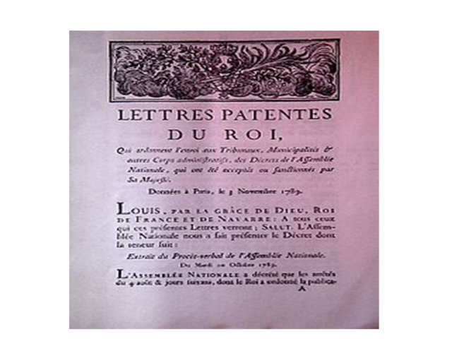 Declaración de los Derechos del Hombre y el Ciudadano. Francia. 1789.