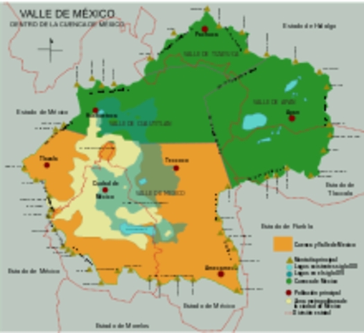 Aztecas: El tribu azteca llego al valle de mexico