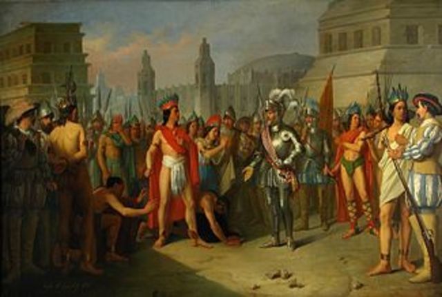 Aztecas: Cuahtemoc ulimo rey de tenochititlan es ejeutado por cortes.