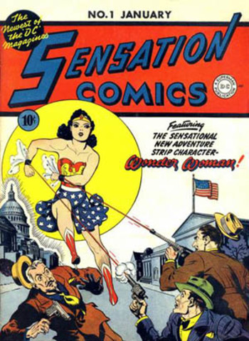 First Appearance of Wonder Woman on Cover