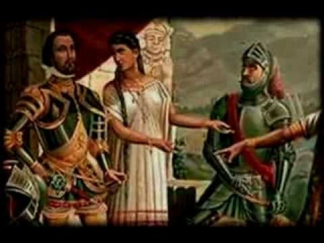 Hernàn Cortes pisa tierras mexicanas.