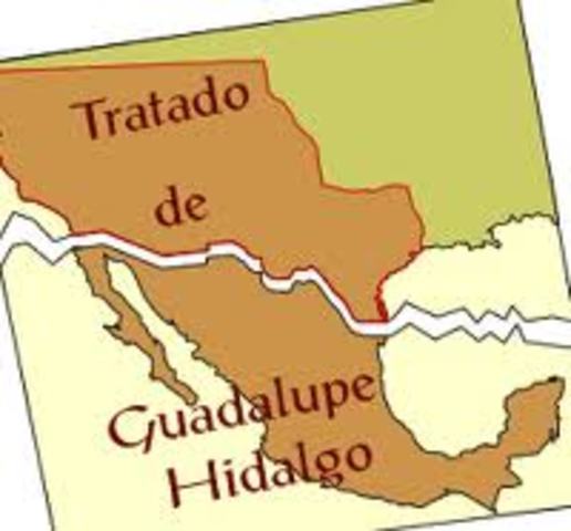 Fin de la Guerra E.U- México: tratado de Guadalupe Hidalgo