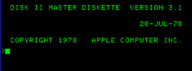 Apple Dos 3.1