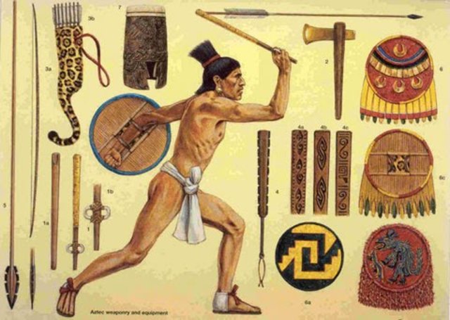 Los Aztecas ya tenían un eficiente poder militar